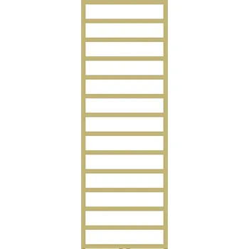 Radiátor HOPA Koupelnový radiátor PERTH zlatá barva + Barva radiátoru - Zlatá, Rozměr radiátoru - 600 × 1200 mm, výkon 525 W, Typ připojení - Středové 50 mm, RADPER601284SP