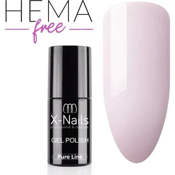 Přípravek na nehty Hypoalergenní gel lak na nehty Pure line, 5ml – ETHERNAL (pivoňkově růžový, bez alergizujících složek HEMA) (Hema free gel lak, 5ml – pivoňková )