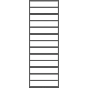 Radiátor HOPA Koupelnový radiátor PERTH antracit + Barva radiátoru - Antracit, Rozměr radiátoru - 500 × 1200 mm, výkon 459 W, Typ připojení - Středové 50 mm, RADPER501216SP