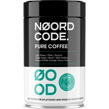 Káva NoordCode | 100% mletá káva Arabica Brazílie - Light Roast Light Roast = jemně pražená - 250 g