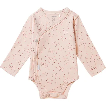 Kojenecký body BODY NOPPIES ZAVINOVACÍ NORSIK, ROSE SMOKE Velikost: 68