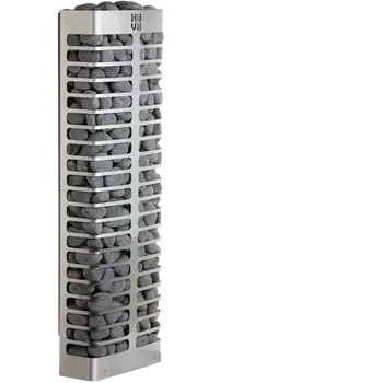 HUUM STEEL MINI – 3,5 KW – elegantní saunové elektrické topidlo hranatého tvaru, montáž na podlahu - HUUM-STEEL MINI-4