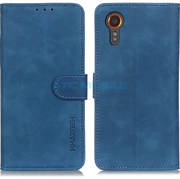 Pouzdro na mobilní telefon Pouzdro Shield4U Samsung Galaxy XCover 7 (SM-G556B) Retro Texture otevírací modré a zpět 33 Kč s ATC Clubem
