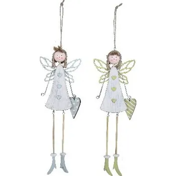 Ozdoba andílek, M, balení obsahuje 2 kusy!|Ego Dekor