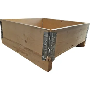 Vyvýšený záhon Benco Vyvýšený záhon na balkon dřevěný 80 x 80 x 20 cm - 1 patro, smrkové dřevo