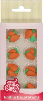 Jedlá dekorace na dort FunCakes Cukrové ozdoby mrkev 16 ks
