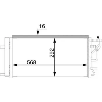 Výparník klimatizace Kondenzátor, klimatizace MAHLE AC 71 000S
