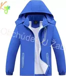 Chlapecká BUNDA letní/jarní modrá Kugo B2868 (- šusťáková bunda s látkovou podšívkou)
