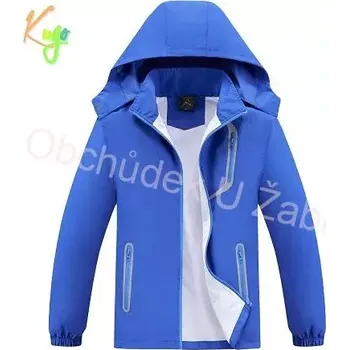 Chlapecká bunda Chlapecká BUNDA letní/jarní modrá Kugo B2868 (- šusťáková bunda s látkovou podšívkou)