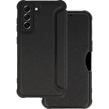 Pouzdro na mobilní telefon Pouzdro Razor Carbon Book pro Samsung Galaxy S24 Ultra black