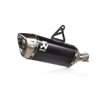 Výfuk pro motocykl Koncovka výfuku motocyklu AKRAPOVIČ SLIP-ON SERIES MUFFLERS pro Honda XL 750 TRANSALP rok 2023-2024, homologovaný