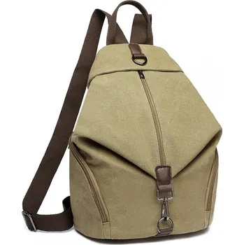 Městský batoh Plátěný batoh proti vykradení Kono Saviora - khaki