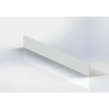 Rohová lišta RŠ 125 pro závětrnou lištu zahakovací 1 bm Bílá (RAL 9010)