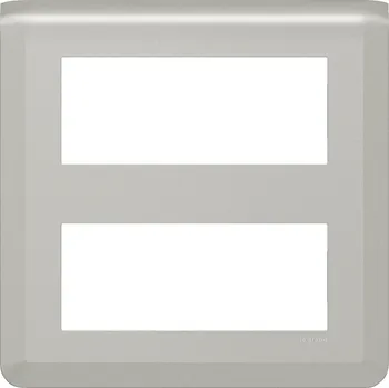 Elektrická zásuvka LEG 079330L MOSN PL. RÁM. 2X5M VER. HLIN