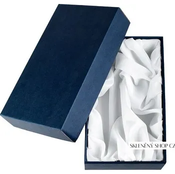 Sklenice Dárková krabička na 2 sklenice na červené víno typu Burgundy Výstelka: bílý satén