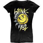RockOff BLINK-182 Dámské bavlněné tričko : Big smile - černé Velikost: L