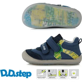 Chlapecké tenisky D.D. Step BAREFOOT D.D.STEP dětská celoroční obuv S063-41948 modrá Velikost: 30