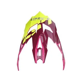 Helma na motorku LS2 Helmets LS2 MX470 PEAK TROOP PINK H-V YELLOW
