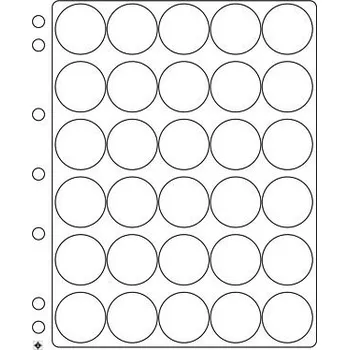 Sběratelství Leuchtturm albové listy NUMIS Průměr mince (vnitřní průměr kapsle): 30 - 31 mm