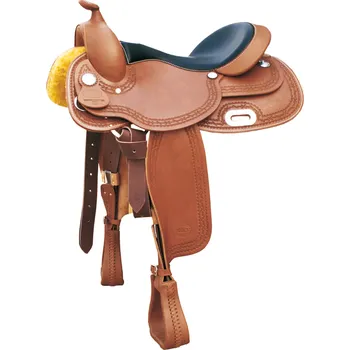 Pool's Sedlo westernové Regular Skirt Pool's, reiningové, cognac Velikost posedlí: 17", Šířka komory: FULL QUARTER