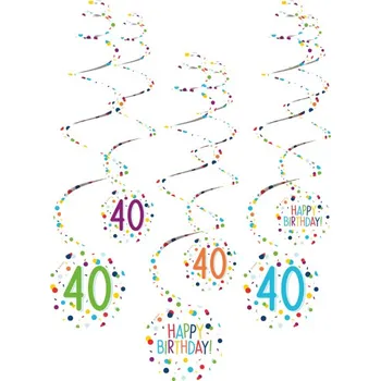 Amscan Dekorační viry - Happy Birthday Konfety 40