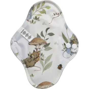 Breberky BIO Slipová vložka (PUL) - Myší rodinka & přírodní bambusovo-biobavlněné froté