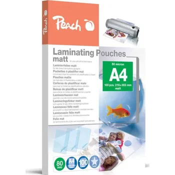 Laminovací fólie Peach PEACH laminovací fólie A4 - 100 ks, 125 mic, MATNÉ, S-PP525-22