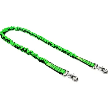 Lezecký doplněk Prodloužený pružný NLG Lanyard na nářadí – nylon, zeleno-černá