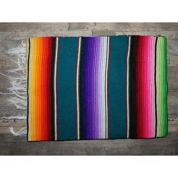 Přehoz na lůžko Serape (modrozelené)