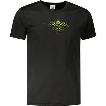 Pánské funkční triko ALTISPORT CARRYOVER ALM148124 ČERNOZELENÁ L
