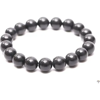 Náramek Magieprirody.cz Náramek Šungit - 10 mm #605 z přírodních kamenů