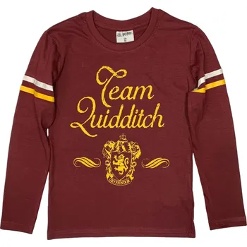 EPlus Chlapecké tričko s dlouhým rukávem - Harry Potter Famfrpál bordó Velikost - děti: 158