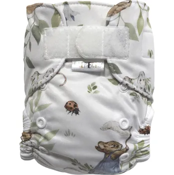 Plenkové kalhoty Breberky BIO Bambusová kapsová plenka (S) - Myší rodinka SZ