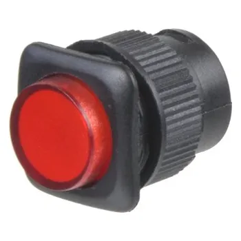 Auto elektroinstalace Tlačítko mini červené