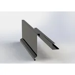 Závětrná lišta RŠ 375 - ze dvou kusů pro plastovou šindel 3 bm Černá (RAL 9005)