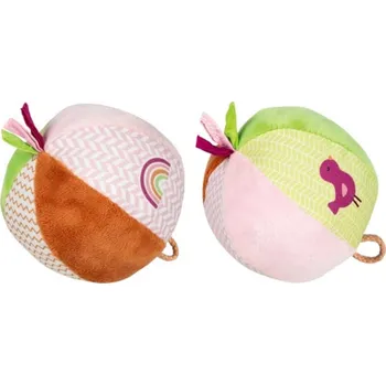 Hračka pro kojence GOKI Plyšový míček s chrastítkem 1ks (mix)