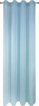 Eurofirany Rebecca závěs horizontální vzor světle modrý 140 x 250 cm