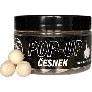 Nástraha Plovoucí Boilies Black Carp Pop-Up 12mm 50gr Česnek