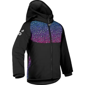 Chlapecká bunda Unuo, Dětská softshellová bunda s fleecem Basic, Černá, Divočina - 116/122