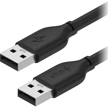 Mobilní telefon Datový kabel AlzaPower Core USB-A (M) to USB-A (M) 2.0, 3m černý