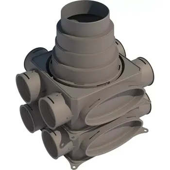 Brilon Octopus DBOX 212V distribuční box, 12x výstup, univerzální spodní připojení DN125-180