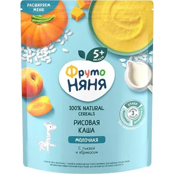 Rýžová kaše s dýní a meruňkou 200g Fruto Nyanya