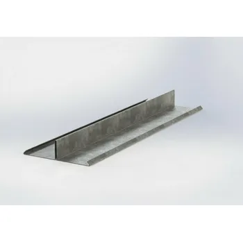 Rozdělovací lišta pro nízkou krytinu 1 bm Přírodní pozink