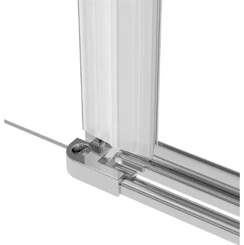 Aplomo Spojovací prvek mezi dveře a pevný díl Kerria Plus, chrom