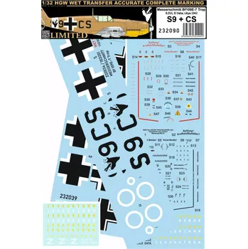 Plastikový model HGW 1/32 Decals Bf 109E-7 Trop, El Daba - Libya 1942