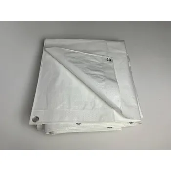 Krycí plachta Krycí plachta s oky PE 150g/m², natural-průsvitná, 6x12m