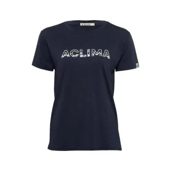 Dámské tričko Aclima LightWool Tee Logo Women Navy Blazer modrá L