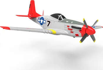 RC model letadla IQ models Volatex Mustang P51 RFT stříbrný/červený