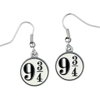 Módní doplněk Harry Potter visací naušnice Nástupiště 9 3/4