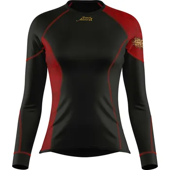 Dámské funkční triko dlouhý rukáv RED VELVET černá Bamboo Ultra
